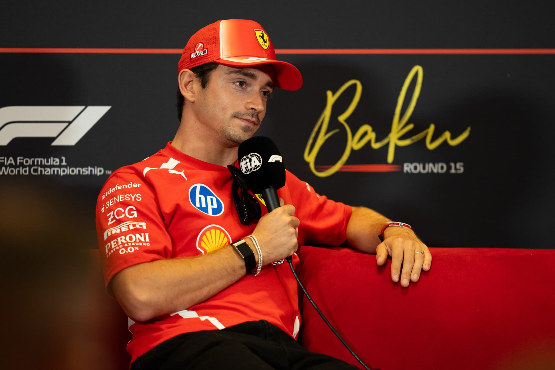 Baku, Leclerc non si sbilancia sulla eventuale sostituzione della Power Unit